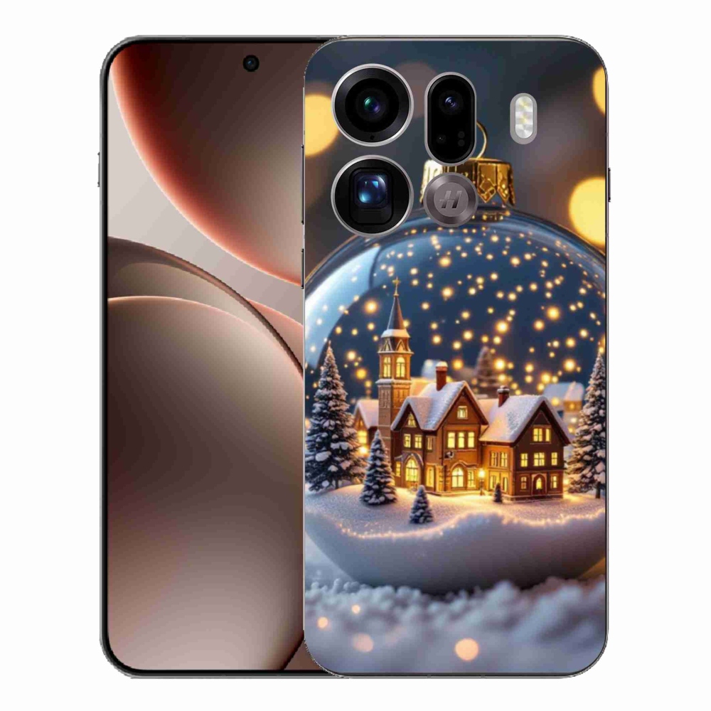 Gélový kryt mmCase na Oppo Find X9 Pro - vianočné gule 4