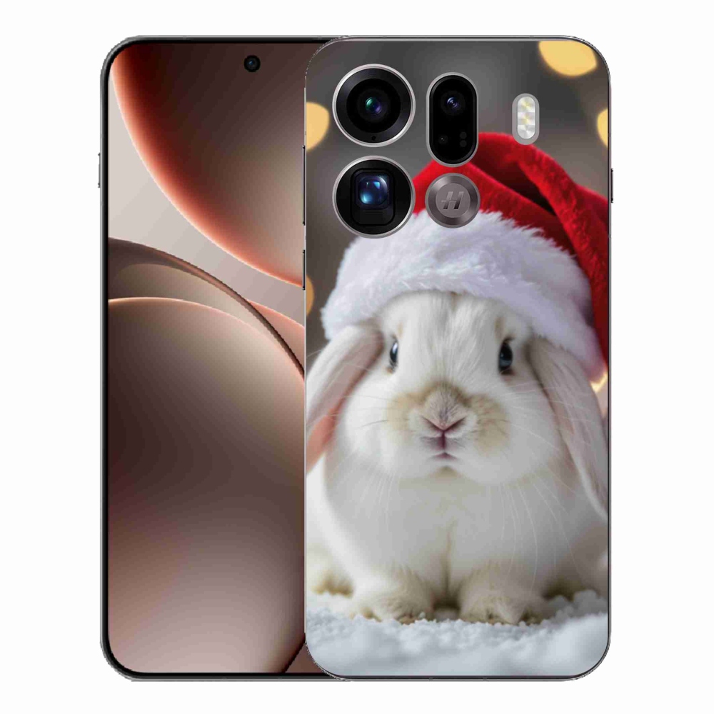 Gélový kryt mmCase na Oppo Find X9 Pro - vianočný králik
