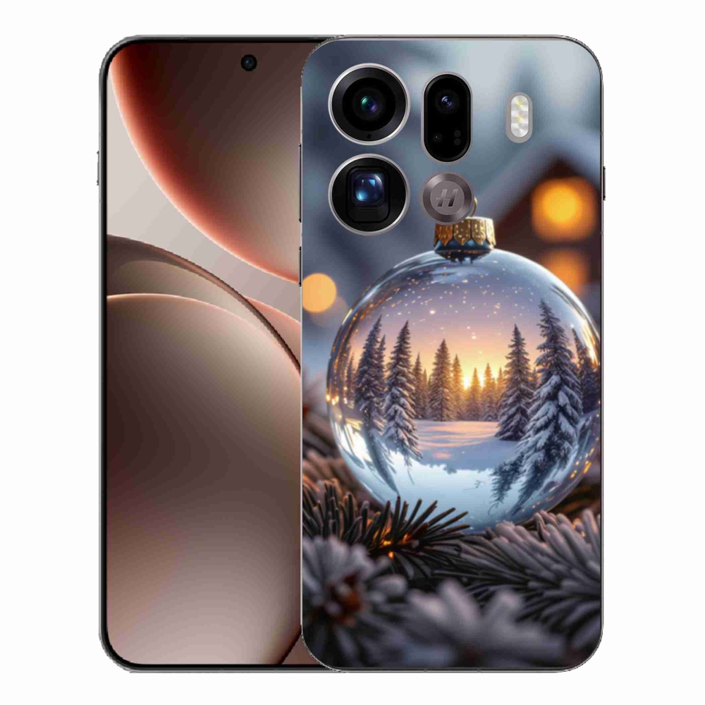 Gélový kryt mmCase na Oppo Find X9 Pro - vianočná ozdoba