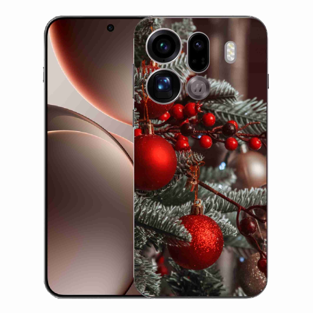 Gélový kryt mmCase na Oppo Find X9 Pro - vianočné ozdoby 2