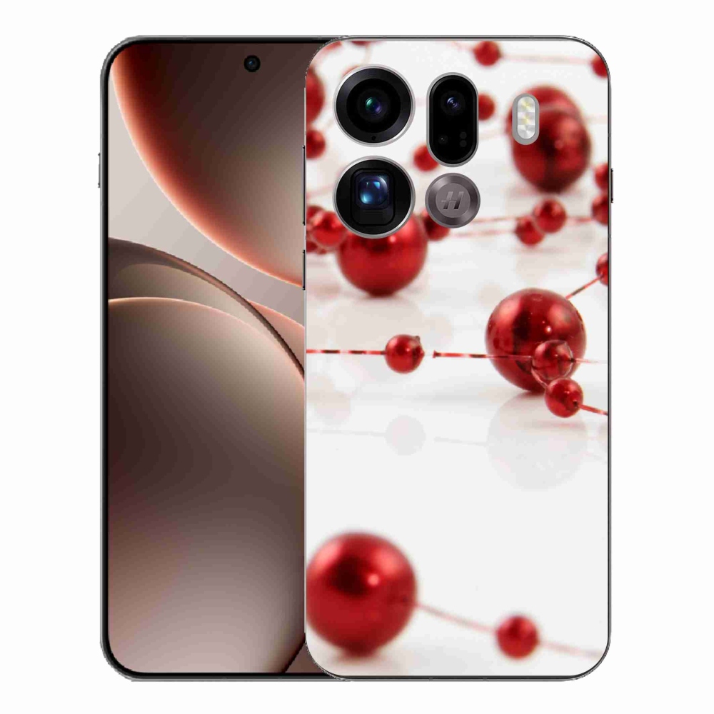 Gélový kryt mmCase na Oppo Find X9 Pro - vianočná reťaz