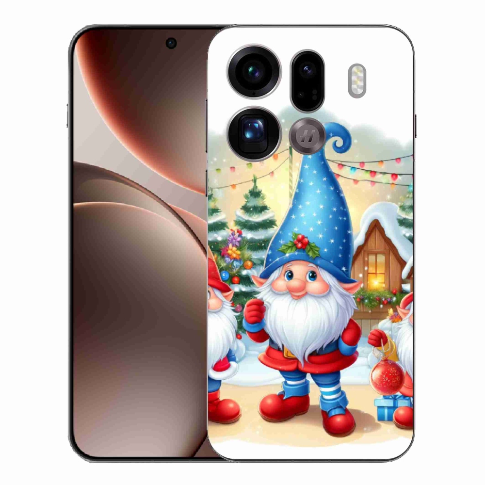 Gélový kryt mmCase na Oppo Find X9 Pro - vianočné škriatkovia