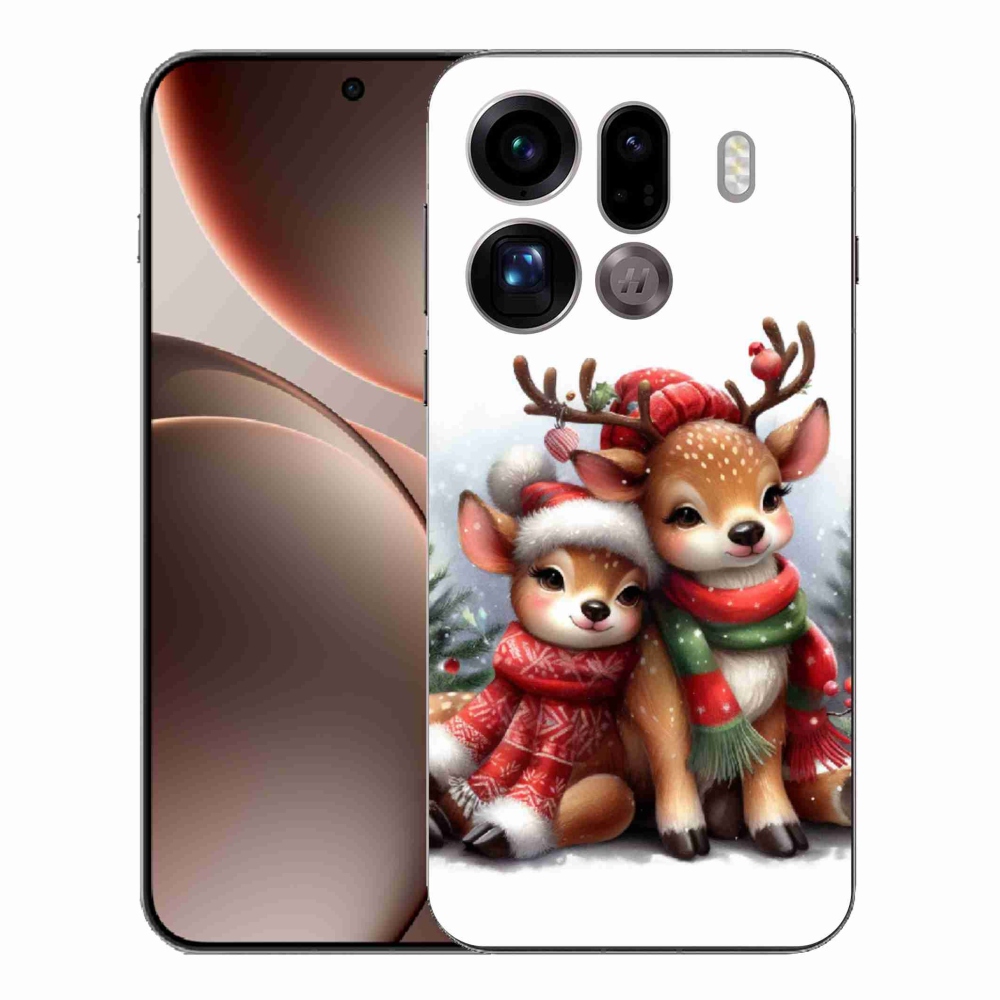 Gélový kryt mmCase na Oppo Find X9 Pro - vianočné soby