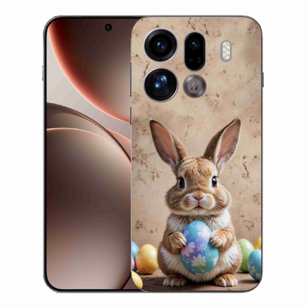 Gélový kryt mmCase na Oppo Find X9 Pro - veľkonočný zajačik