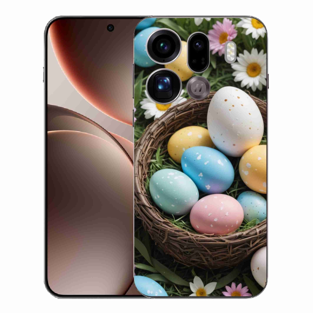 Gélový kryt mmCase na Oppo Find X9 Pro - veľkonočné vajíčka 2