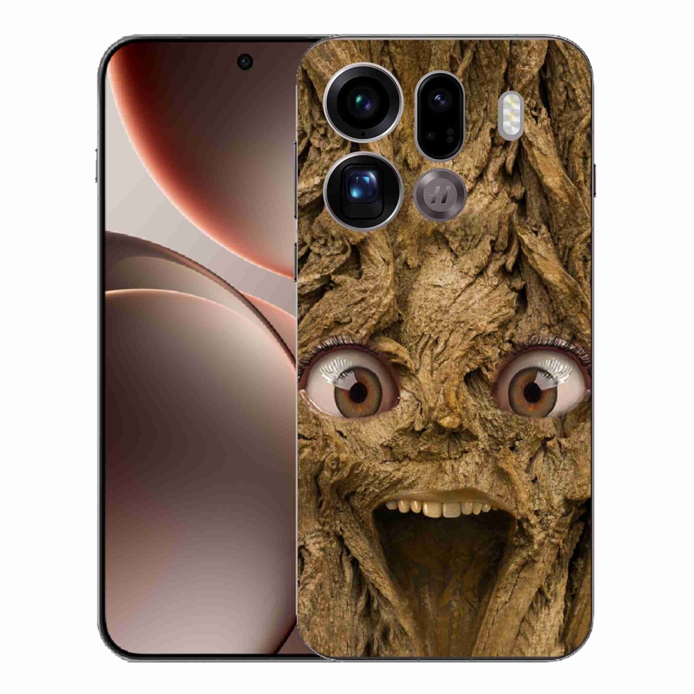 Gélový kryt mmCase na Oppo Find X9 Pro - veselý strom s očami