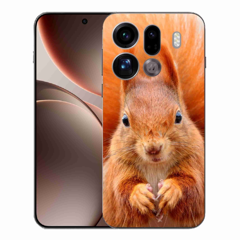 Gélový kryt mmCase na Oppo Find X9 Pro - veverička