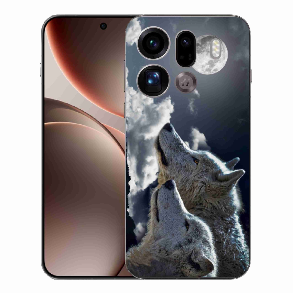 Gélový kryt mmCase na Oppo Find X9 Pro - vlci