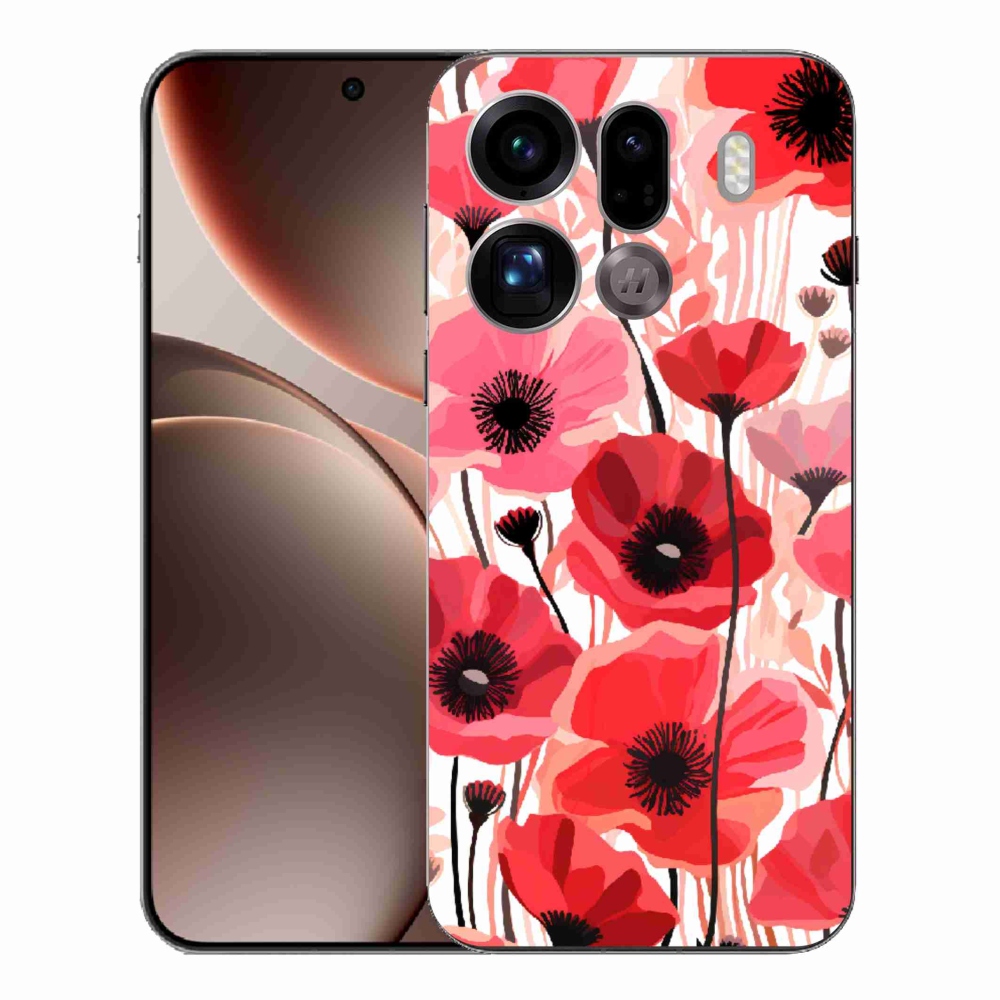 Gélový kryt mmCase na Oppo Find X9 Pro - vlčí mak 1
