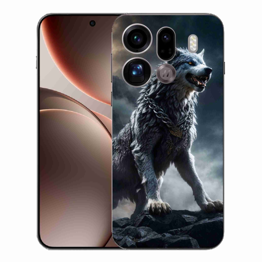 Gélový kryt mmCase na Oppo Find X9 Pro - vlk 1