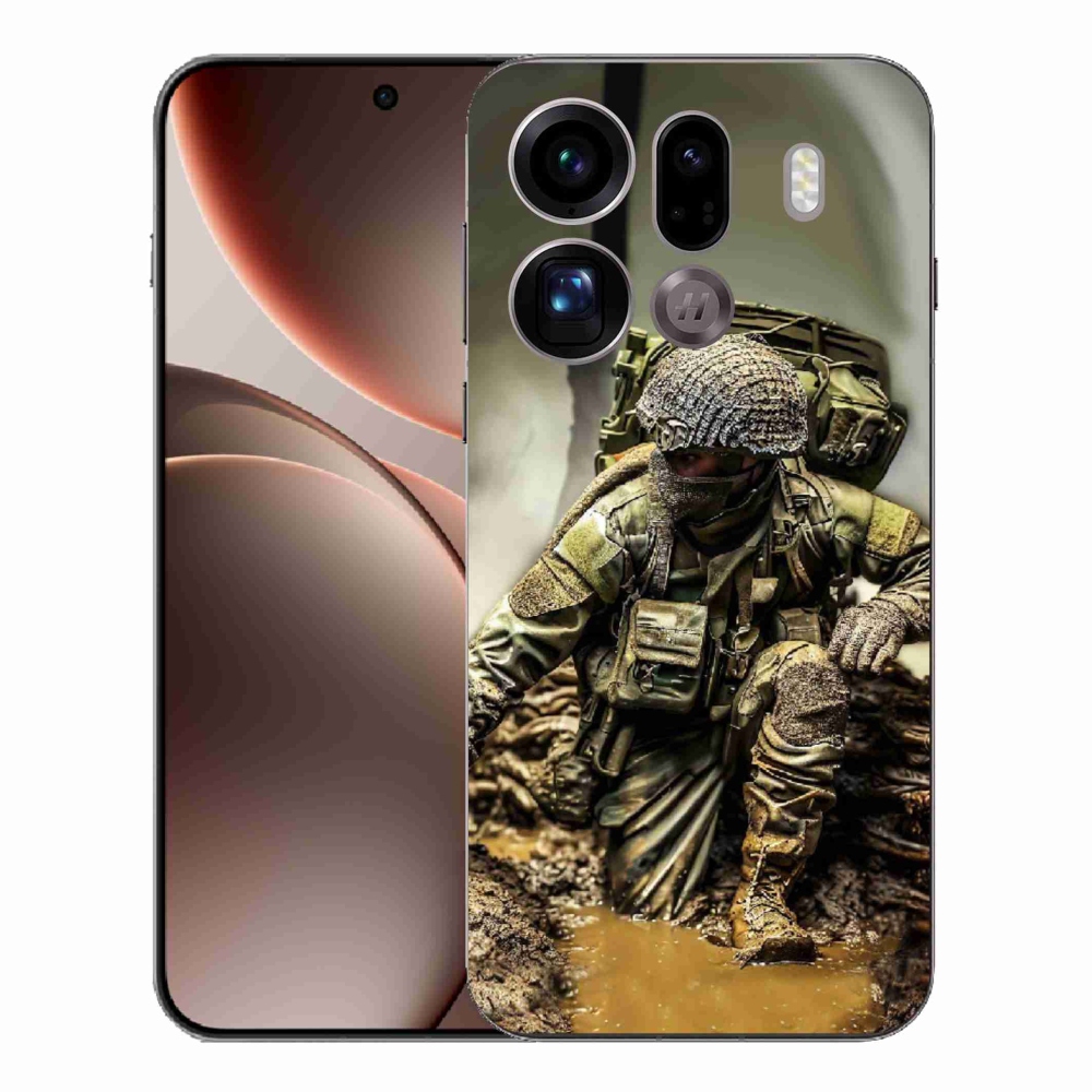 Gélový kryt mmCase na Oppo Find X9 Pro - vojak