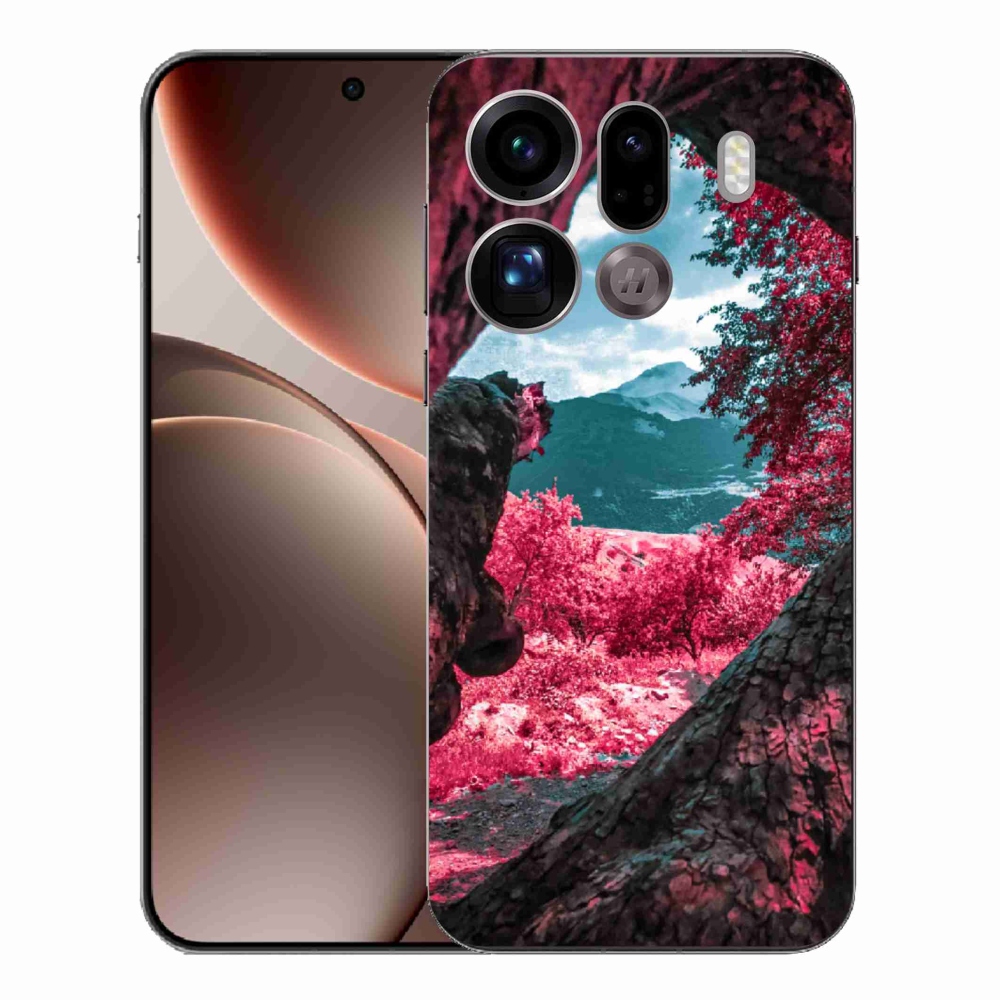 Gélový kryt mmCase na Oppo Find X9 Pro - výhľad na hory