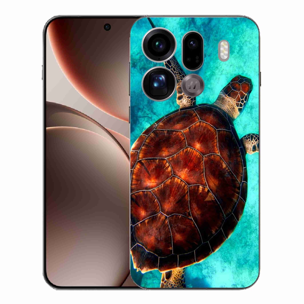 Gélový kryt mmCase na Oppo Find X9 Pro - korytnačka