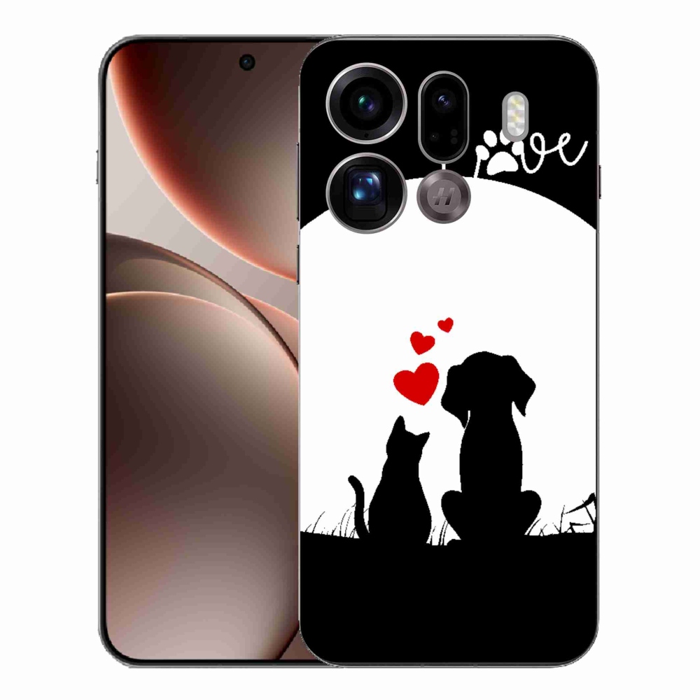 Gélový kryt mmCase na Oppo Find X9 Pro - zvieracia láska