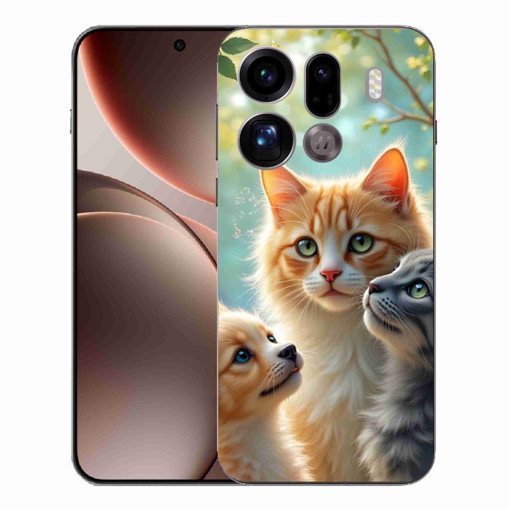 Gélový kryt mmCase na Oppo Find X9 Pro - zvieracie priateľstvo 2