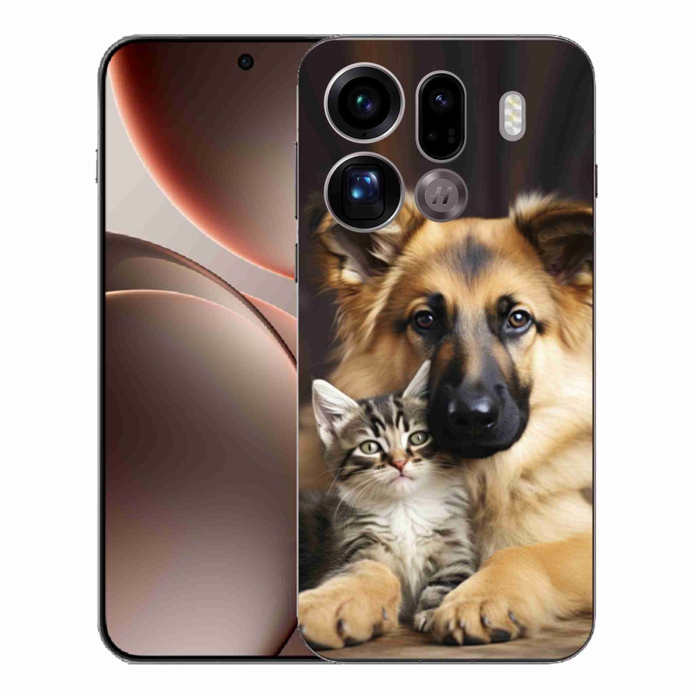 Gélový kryt mmCase na Oppo Find X9 Pro - zvieracie priateľstvo