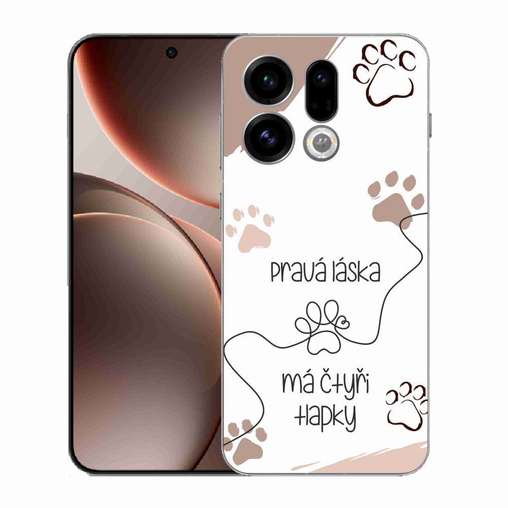 Gélový kryt mmCase na Oppo Find X9 - psí motív 1 biele pozadie