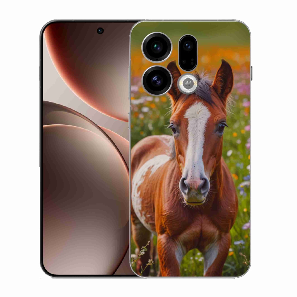 Gélový kryt mmCase na Oppo Find X9 - roztomilé žriebä