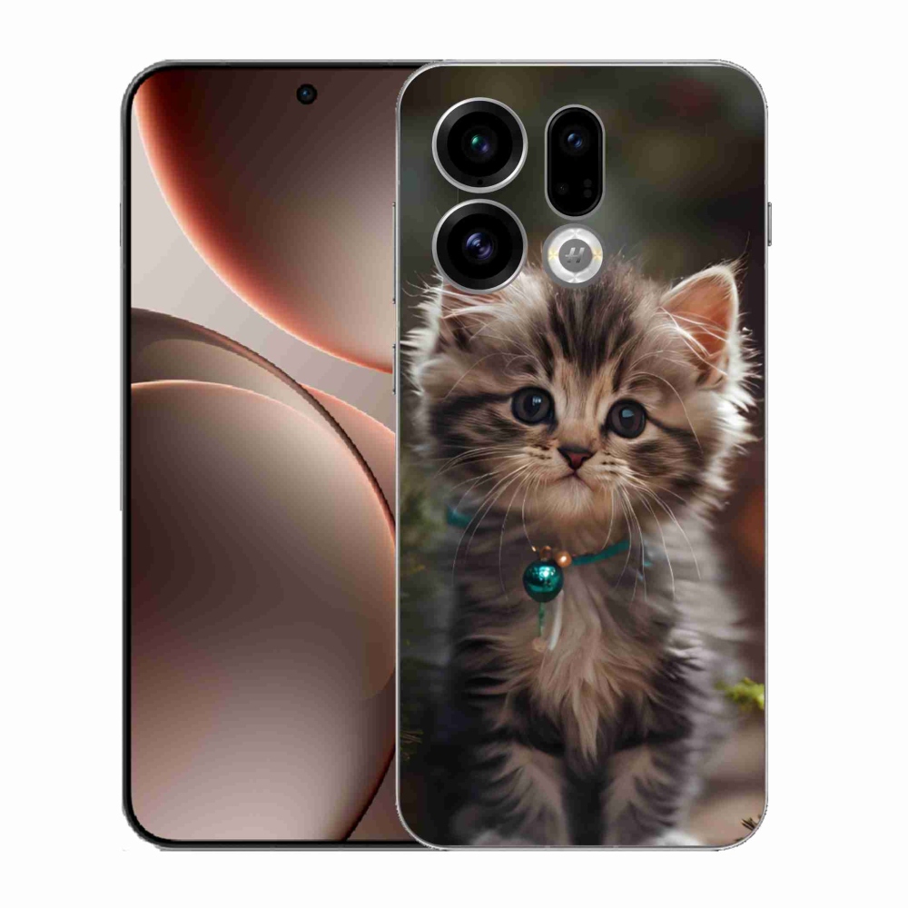 Gélový kryt mmCase na Oppo Find X9 - roztomilé mačiatko 11