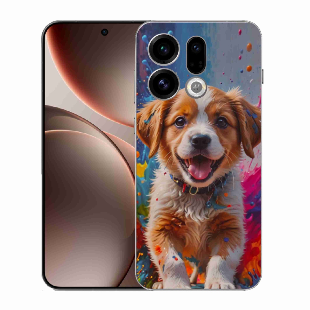 Gélový kryt mmCase na Oppo Find X9 - roztomilé šteňa 3