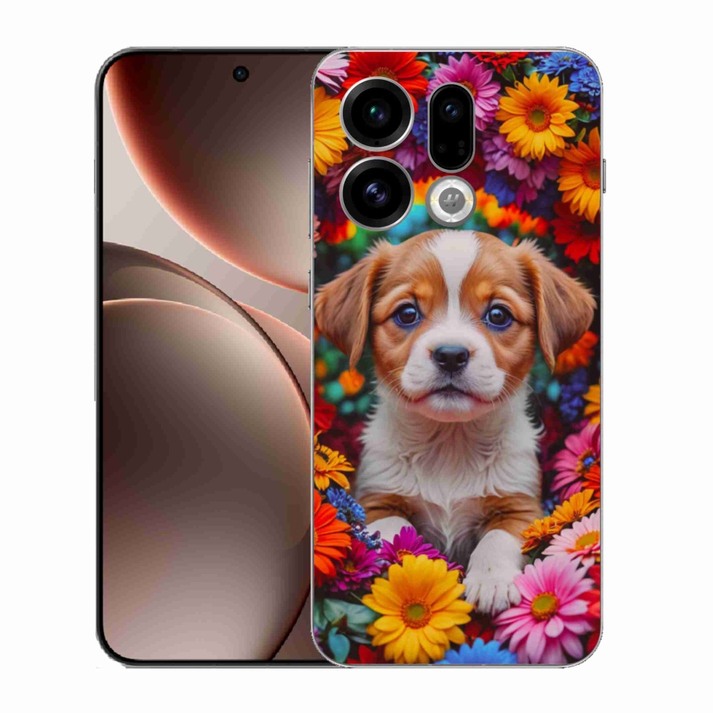 Gélový kryt mmCase na Oppo Find X9 - roztomilé šteňa