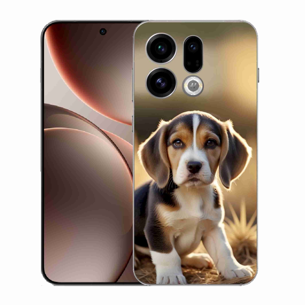 Gélový kryt mmCase na Oppo Find X9 - roztomilý bígl