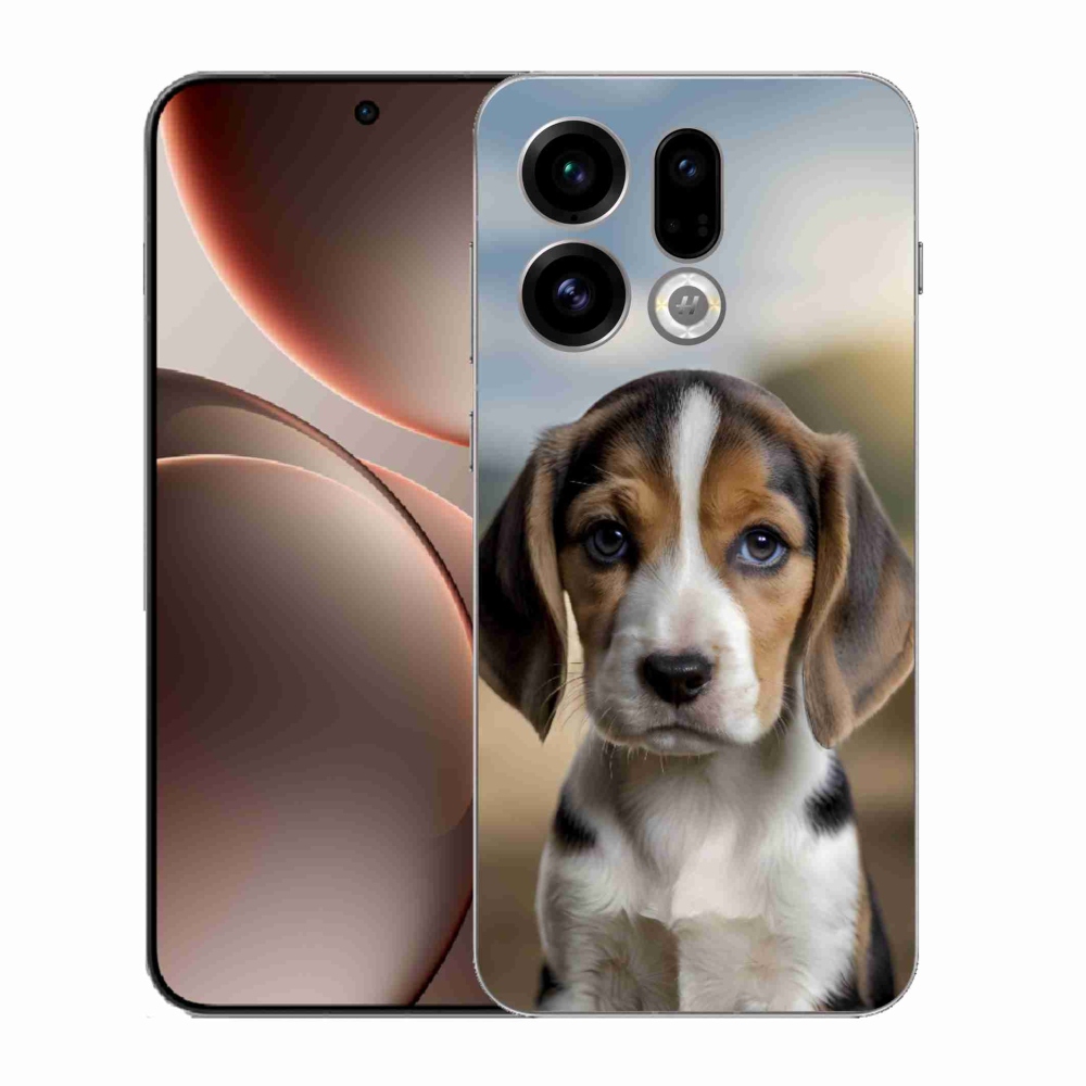 Gélový kryt mmCase na Oppo Find X9 - roztomilý bígl