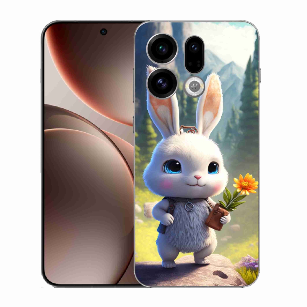 Gélový kryt mmCase na Oppo Find X9 - roztomilý zajačik