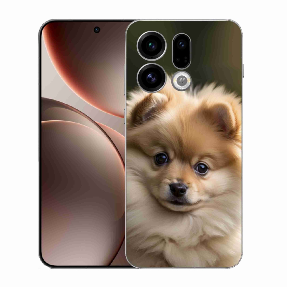 Gélový kryt mmCase na Oppo Find X9 - roztomilý pomeranian 2