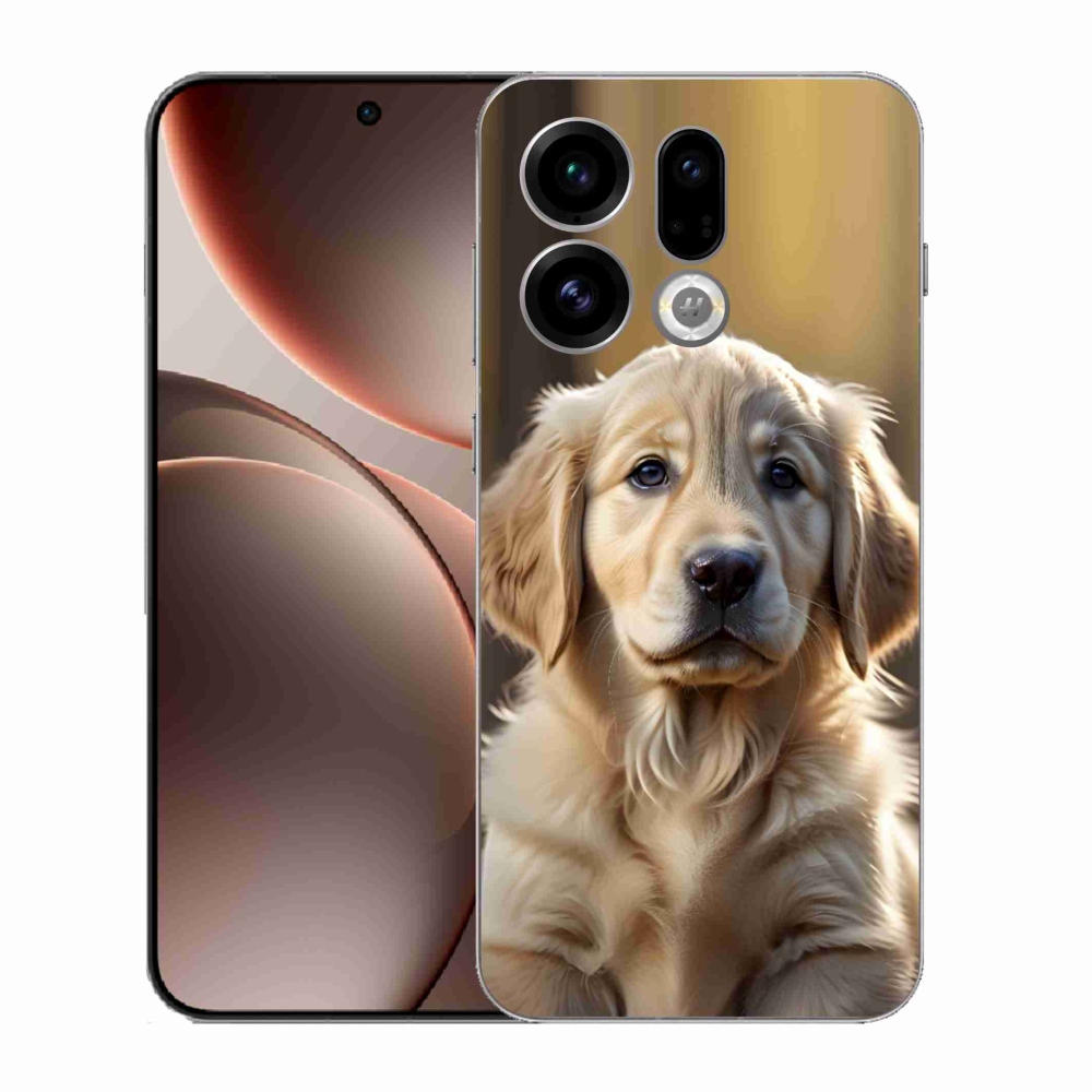 Gélový kryt mmCase na Oppo Find X9 - roztomilý zlatý retriever