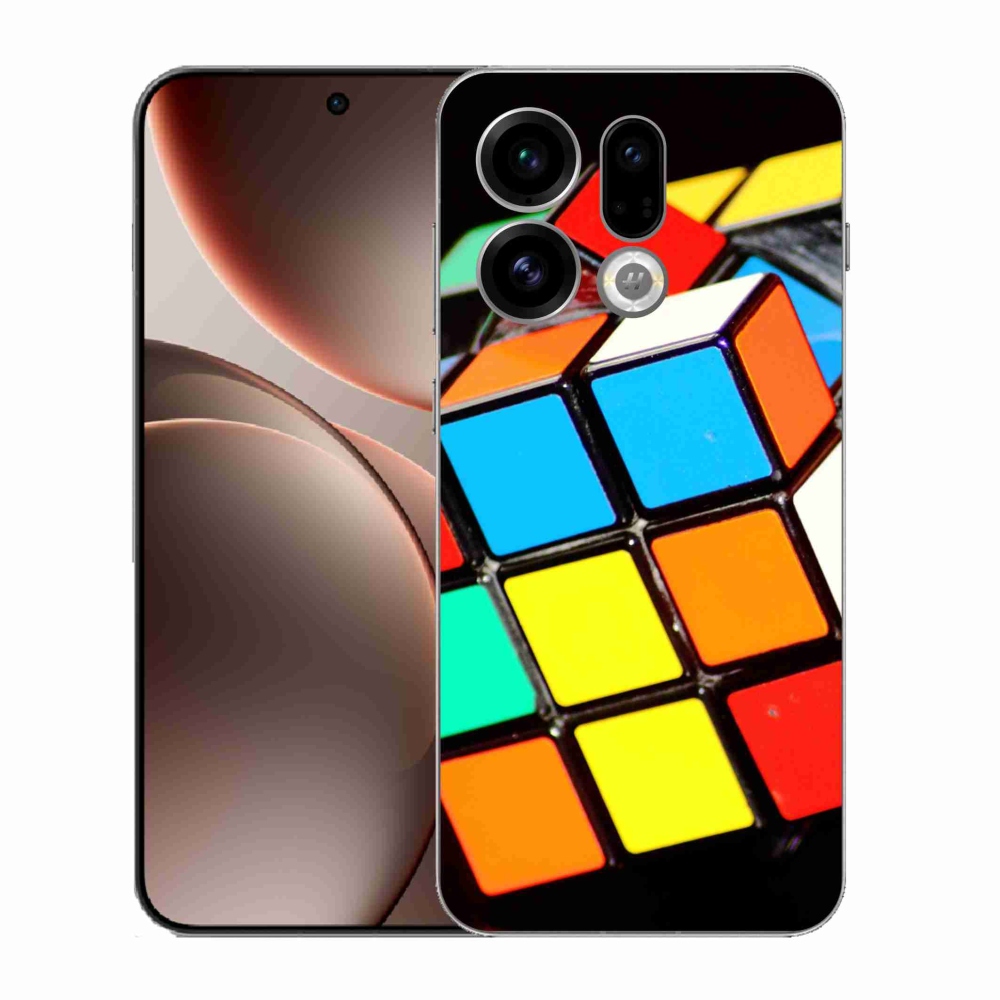 Gélový kryt mmCase na Oppo Find X9 - rubikova kocka