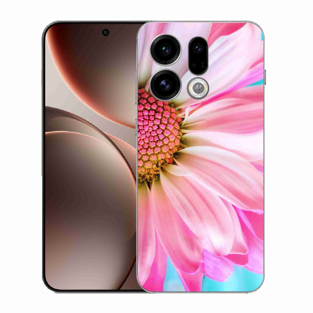 Gélový kryt mmCase na Oppo Find X9 - ružový kvet
