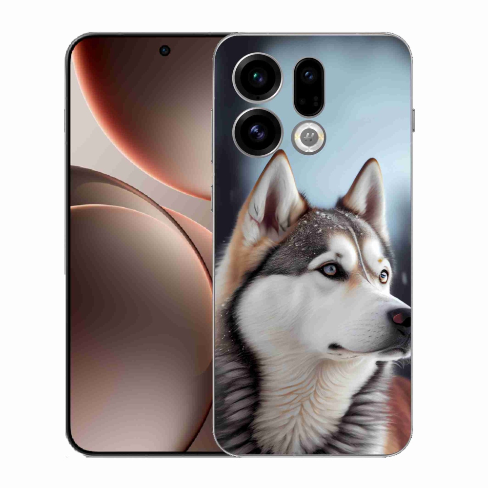 Gélový kryt mmCase na Oppo Find X9 - sibírsky husky