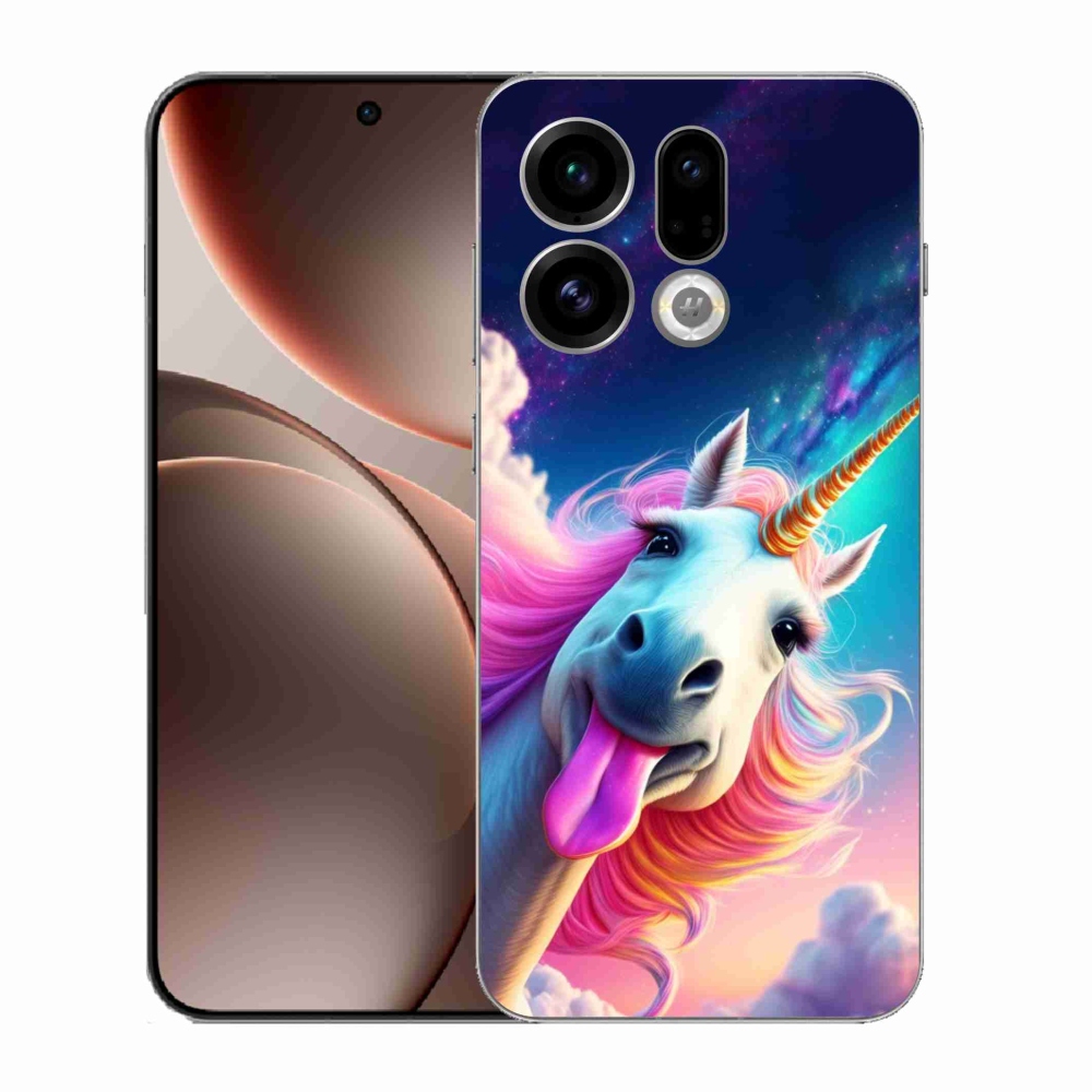 Gélový kryt mmCase na Oppo Find X9 - šialený jednorožec
