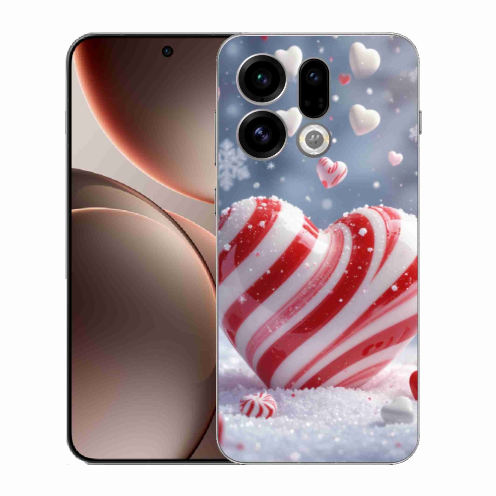Gélový kryt mmCase na Oppo Find X9 - sladké srdce