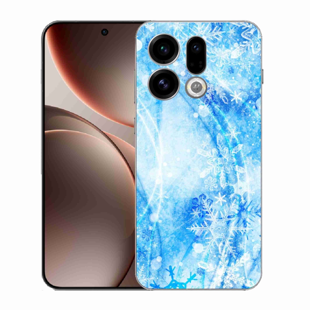 Gélový kryt mmCase na Oppo Find X9 - snehové vločky