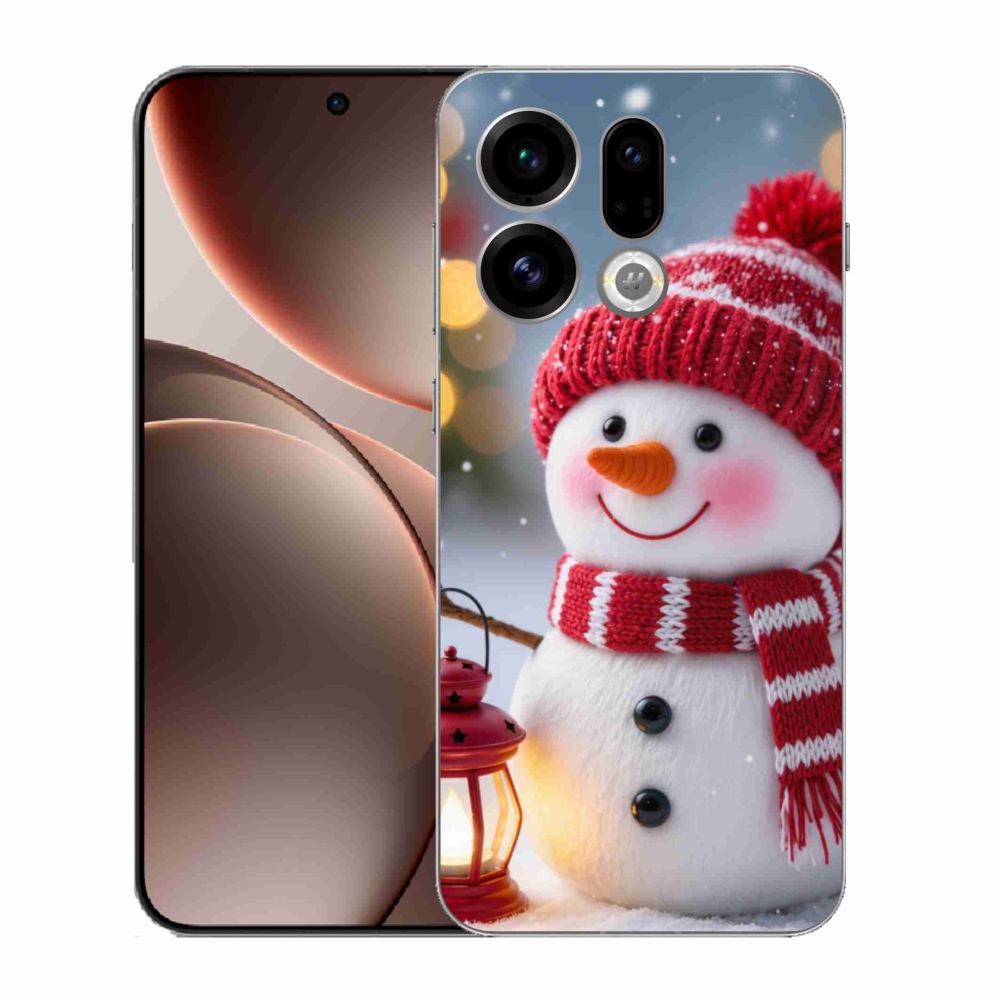 Gélový kryt mmCase na Oppo Find X9 - snehuliak 2