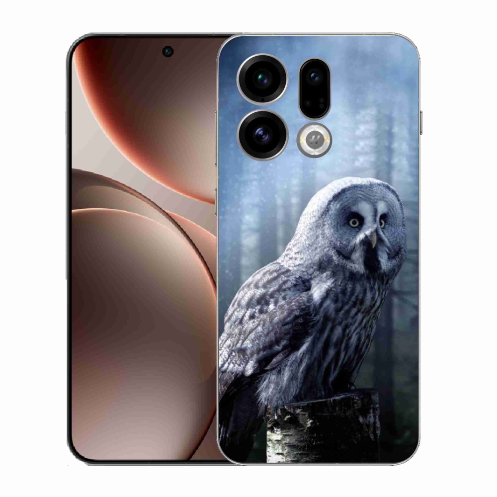 Gélový kryt mmCase na Oppo Find X9 - sova