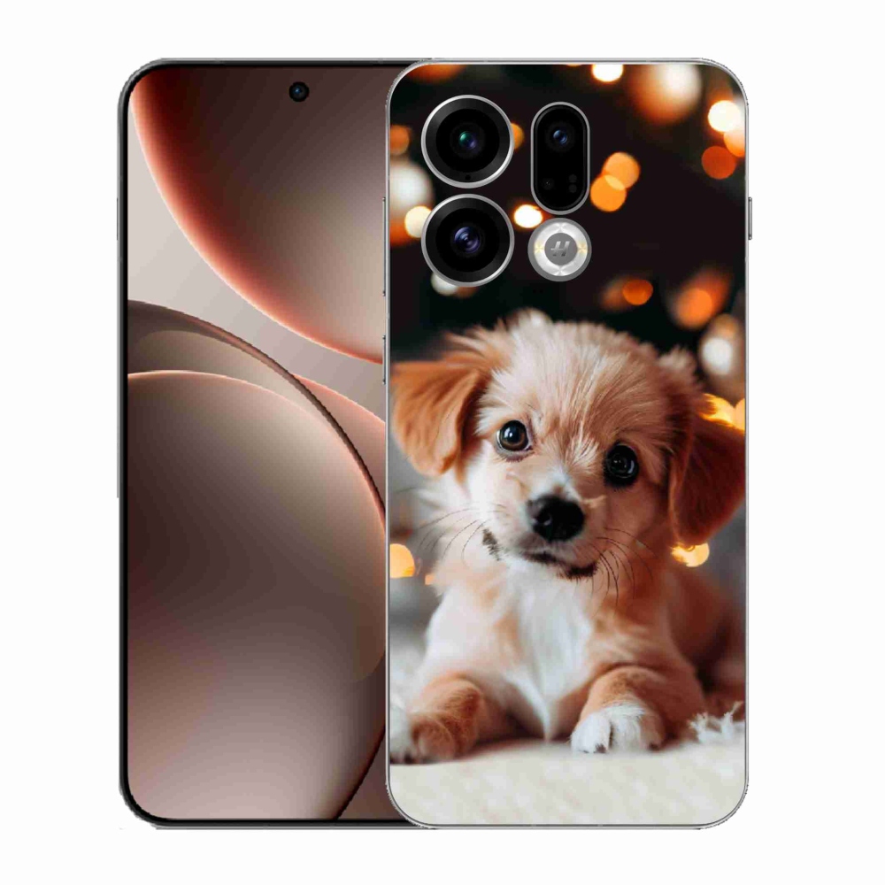 Gélový kryt mmCase na Oppo Find X9 - šteniatko