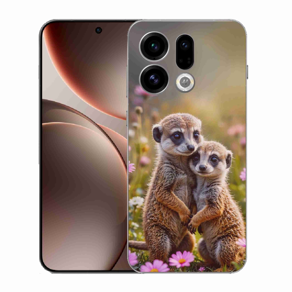 Gélový kryt mmCase na Oppo Find X9 - surikatí duo