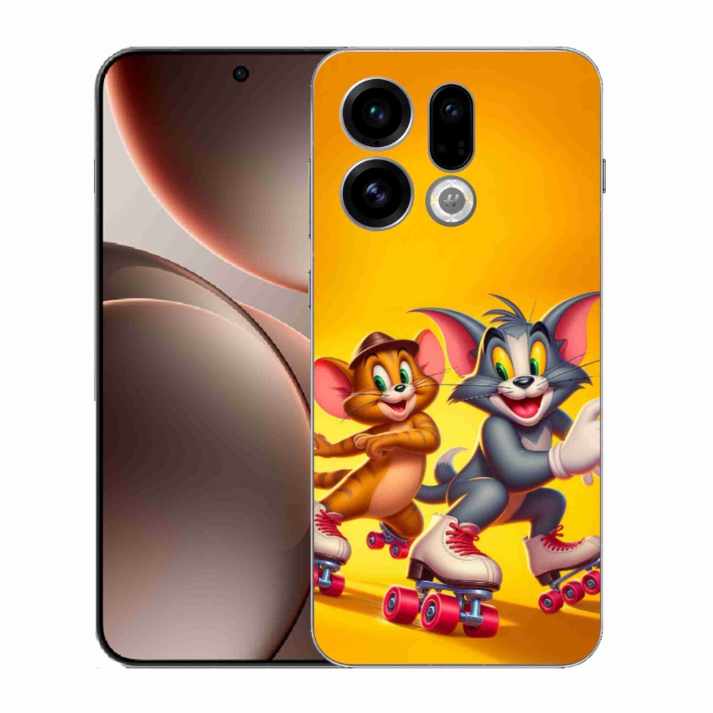 Gélový kryt mmCase na Oppo Find X9 - tom a jerry