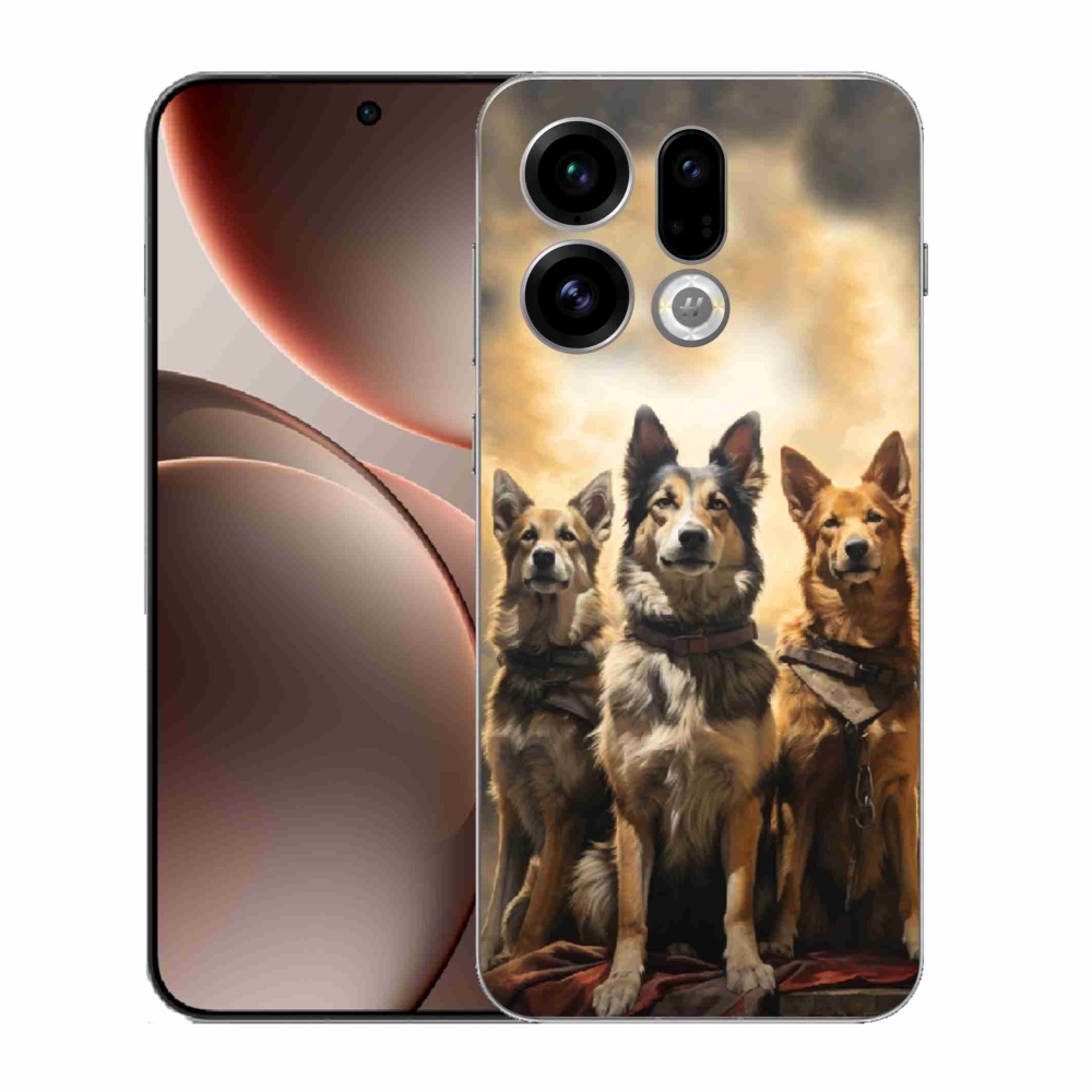 Gélový kryt mmCase na Oppo Find X9 - tri psy