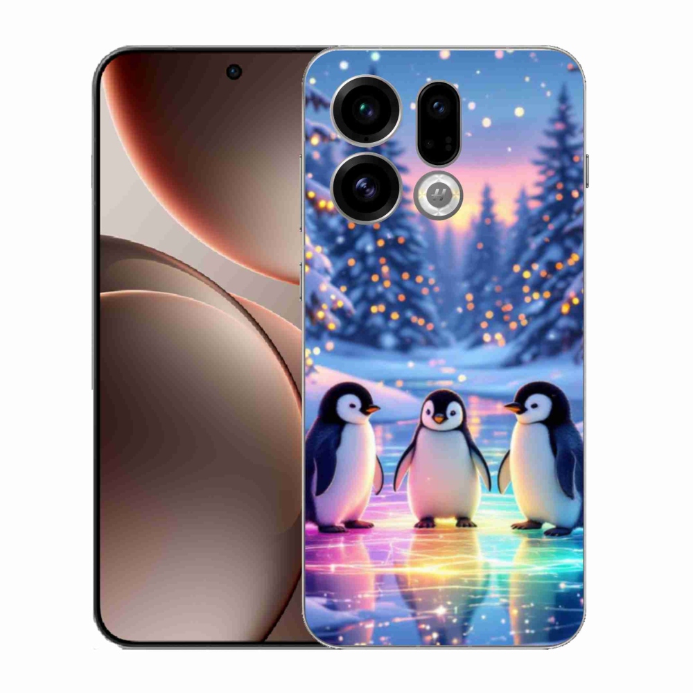 Gélový kryt mmCase na Oppo Find X9 - tučniaky