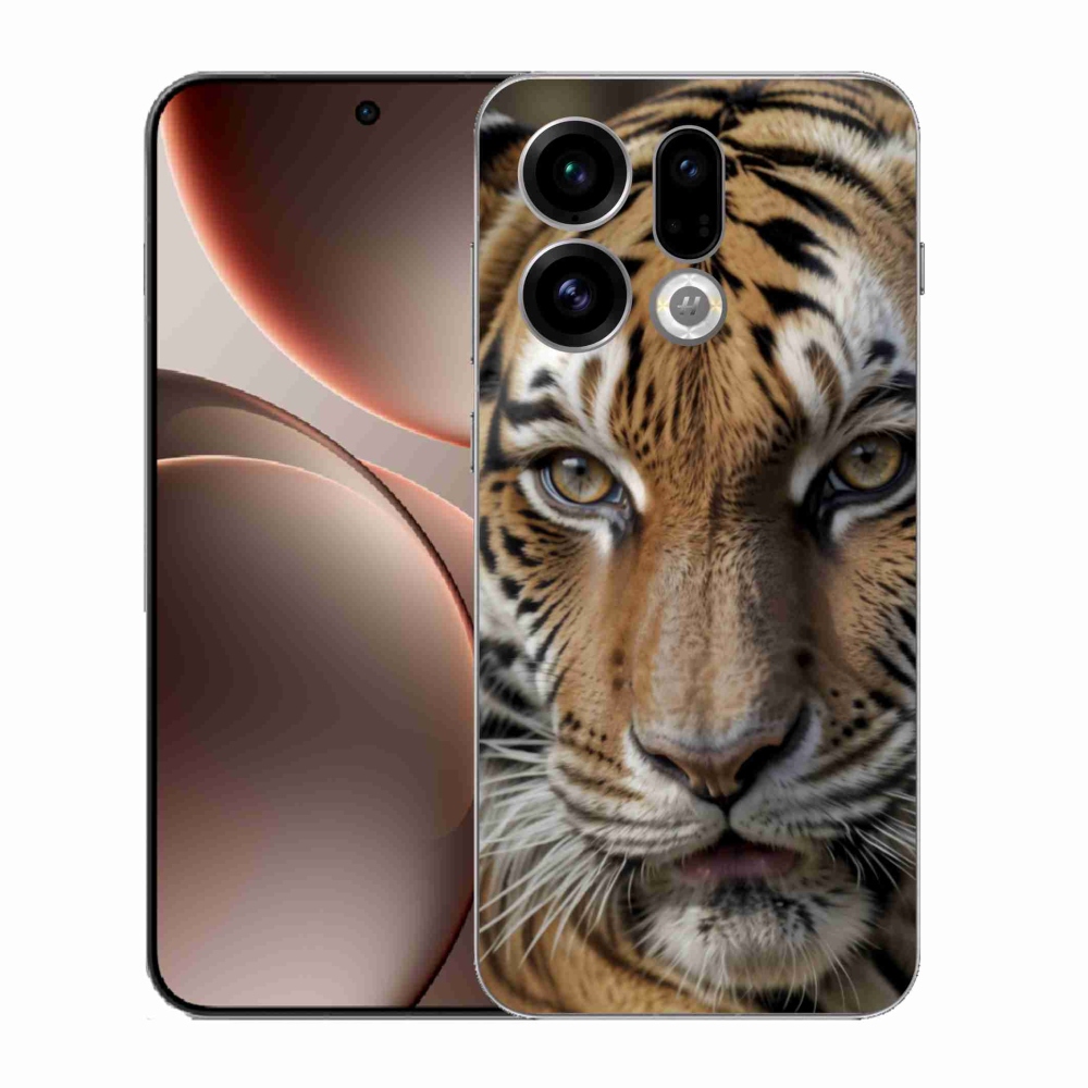 Gélový kryt mmCase na Oppo Find X9 - tigrie pohľad