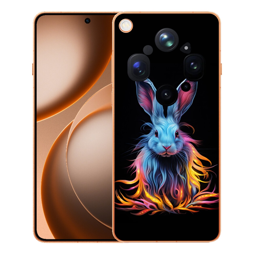 Gélový kryt mmCase na Oppo Find X9 Ultra - abstraktný zajac