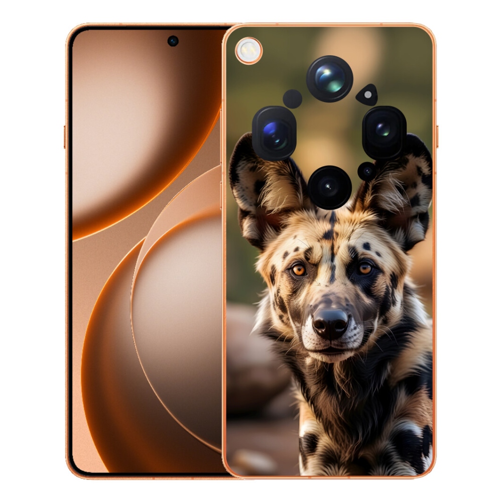Gélový kryt mmCase na Oppo Find X9 Ultra - africký divoký pes