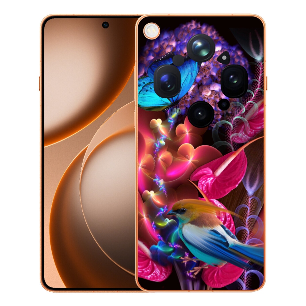 Gélový kryt mmCase na Oppo Find X9 Ultra - farebné kvety