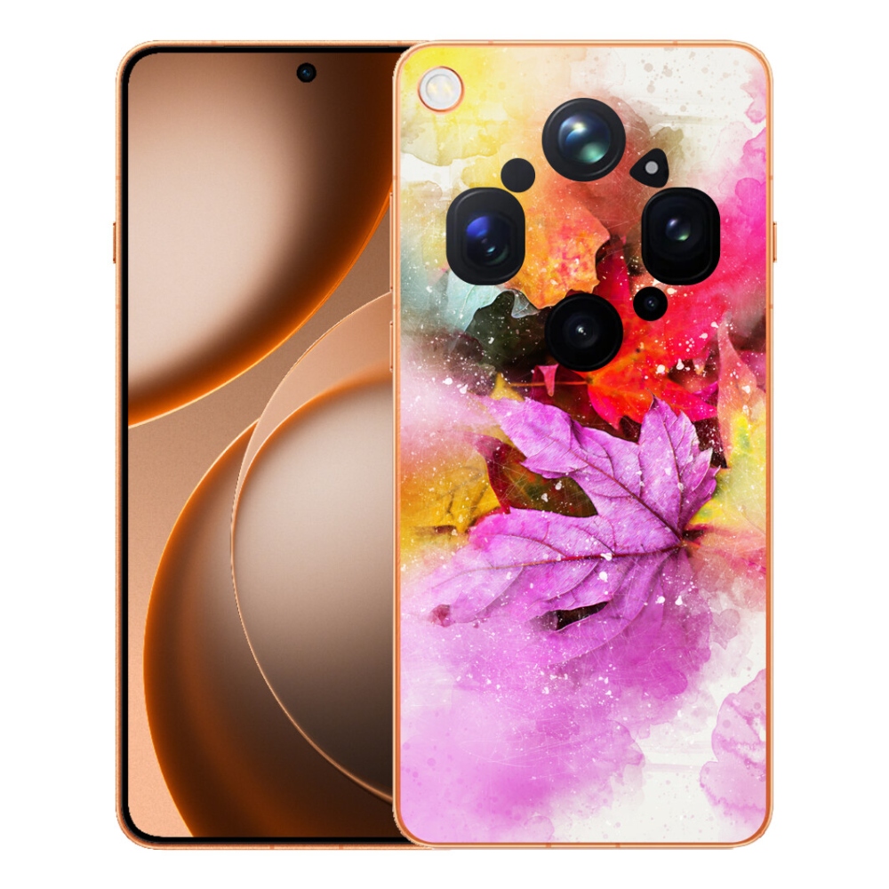 Gélový kryt mmCase na Oppo Find X9 Ultra - farebné listy