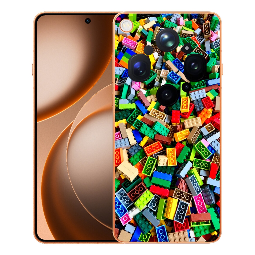 Gélový kryt mmCase na Oppo Find X9 Ultra - farebné stavebné kocky