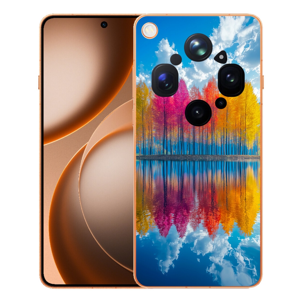 Gélový kryt mmCase na Oppo Find X9 Ultra - farebné stromy